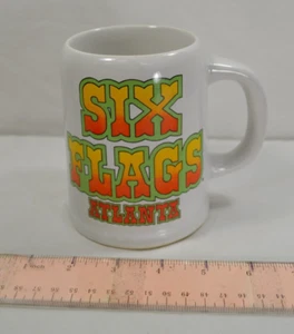 Vintage Six Flags Atlanta Coffee Tea Mug Cup Collectible Theme Park T56 - Picture 1 of 6