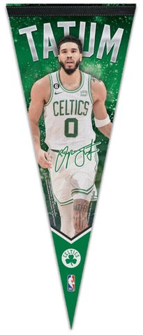 Jayson Tatum SIGNATURE SERIES Boston Celtics NBA Premium Felt Collectors PENNANT Cover