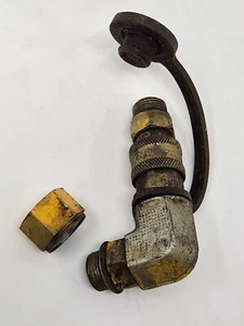 Meyer Brass Angle Elbow Coupler Snow Plow Part Plug Cap fits on E60 - Picture 1 of 3