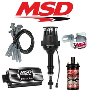 MSD Ignition Kit Black Digital 6AL/Distributor/Wires/Coil Ford351C-M/400/429/460 - Picture 1 of 1