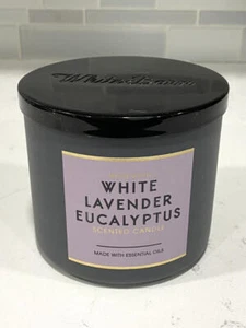 Bath & Body Works White Lavender Eucalyptus Collection 3 Wick Candle 14.5oz 2020 - Picture 1 of 2
