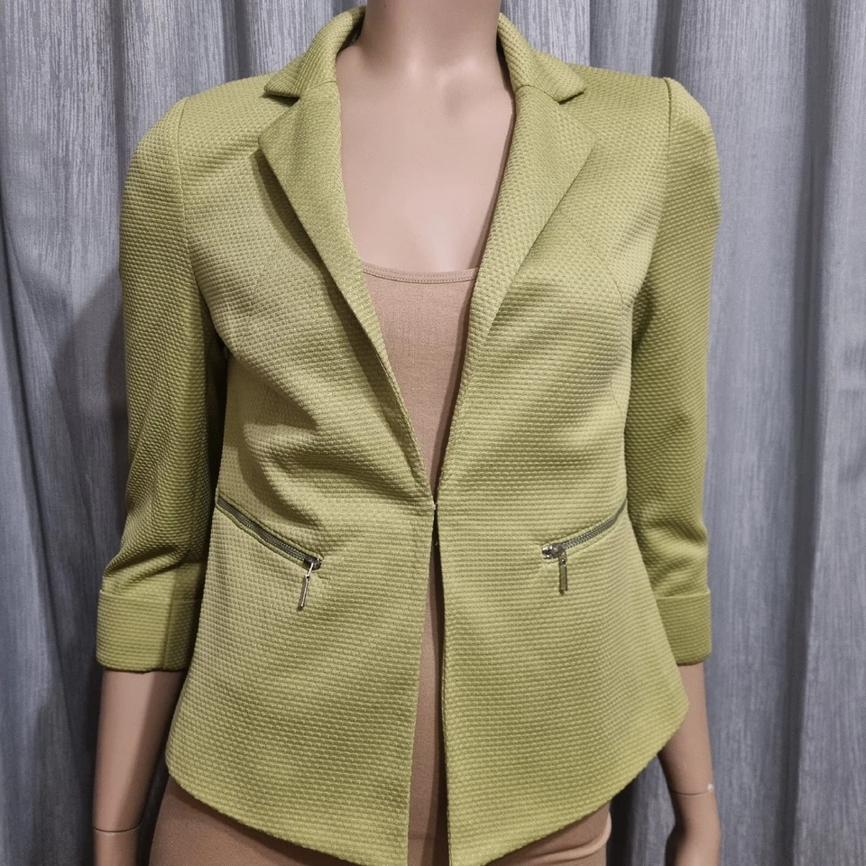 Principles By Ben De Lisi Womens Jacket Petite Size 8 AU Green Blazer - Image 1 of 4