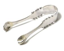 1949 Sweden Vintage Silver 830 Tongs For Sugar With Rings And Engravings