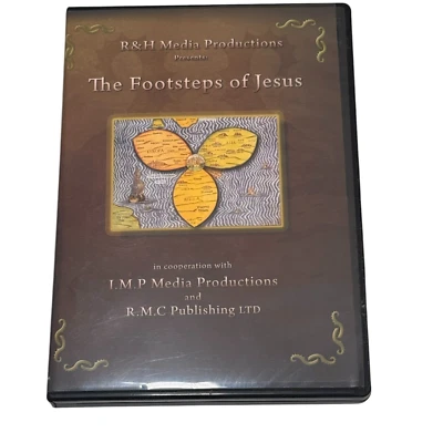 The FOOTSTEPS of JESUS Relive Pilgrimage to Holy Sites 1 hour DVD R&H Media - Image 1 of 4