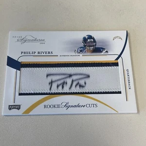 2004 Philip Rivers Panini Playoff Prime Rookie Signatures Cuts RC /99 #142 - Picture 1 of 3