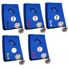 Golf Towel Blue 16x16in King (Ball Marker & Magnetic Clip available)