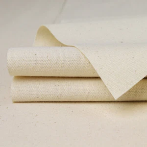 100% Natural Cotton Calico Fabric 230 GSM Unbleached Heavyweight 150cm Wide - Picture 1 of 1