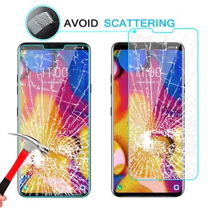 Anti-Fingerprint Tempered Glass Screen Protector Film cover FOR LG V40 ThinQ - Picture 1 of 8