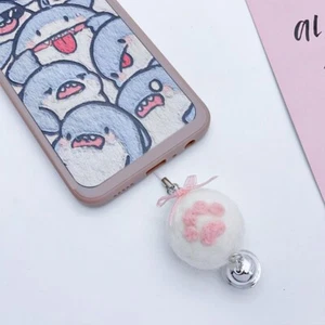 Fashion Plush Cat Claw Bell Hanging Pendant Phone Strap Y2K Bag Decoration - Zdjęcie 1 z 8