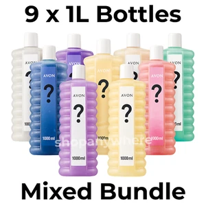 Avon Bubble Bath 1L x 9 Mixed Fragrances Bulk Bundle Deal - Picture 1 of 1