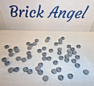 NEU LEGO hellbläulich grau Fliesen 1x1 rund x150 Stück glatte Oberfläche Boden  - Bild 1 von 2