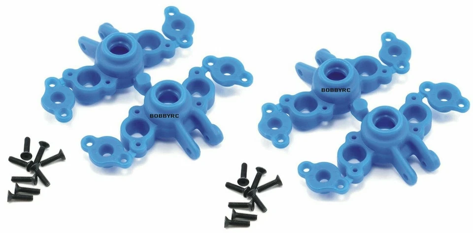 RPM Front & Rear Axle Carriers Traxxas 1/16 E-Revo, Slash, Summit 4x4 VXL blue - Image 1 of 1