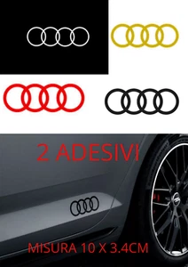 2 Adesivi Audi Portiera/Minigonna | Compatibili A1 A3 A4 A5 A6 A7 Q3 Q5 Q8 TT A8 - Foto 1 di 2