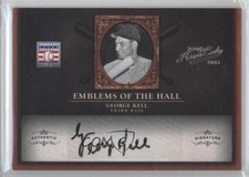 2011 Playoff Prime Cuts Emblems of the Hall Signatures /49 George Kell Auto HOF