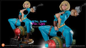 Sexy Vault Girl aus Fallout Miniatur Garage Bausatz - Bild 1 von 3