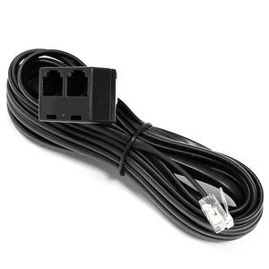 Telefon Modular Verlängerungskabel 1x RJ11 St. auf 2x RJ11 Bu. 6P4C Western 6m - Bild 1 von 5