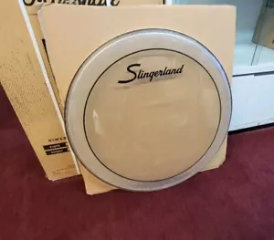 Slingerland USADO Transparente Suave Negro Rayas Crimpado 26 Pulgadas Bajo Cabezal - Imagen 1 de 4