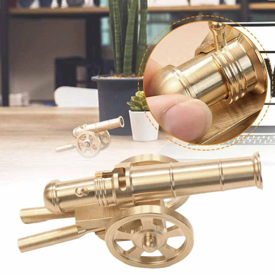 SALE - Firecracker Cannon Golden Metal Man Cave Gift or July 4 Banger Firework - Image 1 of 1