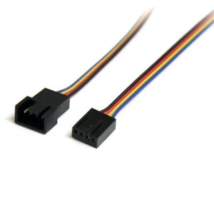 StarTech FAN4EXT12 12in (12") 4 Pin Cooling Fan Power Extension Cable M/F - Picture 1 of 3