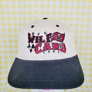 Vintage Tampa Bay Buccaneers x KC 1997 NFC Wild Card Einheitsgröße Snapback Cap Mütze EUC - Bild 1 von 8