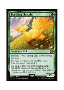 Magic the Gathering MTG FIN Traveling Chocobo 210 Regular Near Mint - Picture 1 of 2
