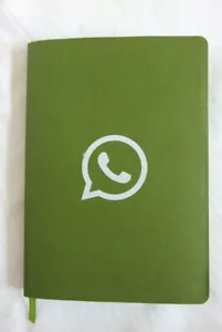 Brandneues WhatsApp liniertes Papier Notizbuch von Spector & Co - grün - Bild 1 von 7
