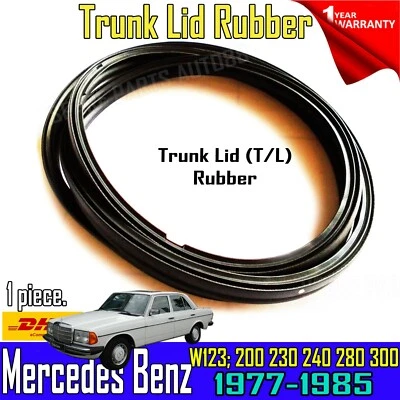 For Mercedes Benz W123 Rear Trunk Lid Seal Rubber Gaskets 200 220 230 220D 240D - Изображение 1 из 4
