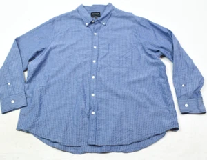 Bonobos Hemd Herren 3XL blau gestreift gepuckt Langarm Button-Down Standard - Bild 1 von 12