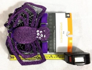 Dog Clothes Spider Harness Purple Costume S Small Warm Funny Dogs Doggies - Picture 1 of 2