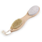  4 -in-1 Bamboo Foot Scrubbers for Use Shower Feet Dead Skin
