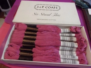 20 SKS J & P COATS EMBROIDERY FLOSS NEW  SIX STRAND  9YDS ~MAUVE NEW - Picture 1 of 2