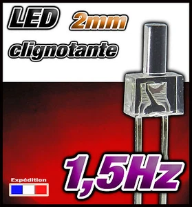 330R# LED 2mm Blinker rot Dispo 10, 25 oder 100 Stück - Bild 1 von 1
