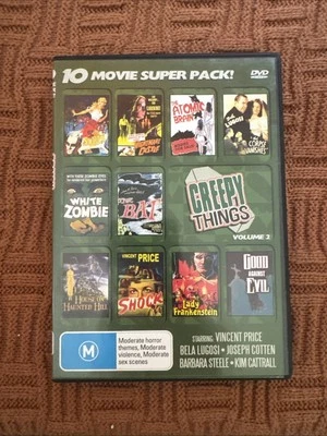Creepy Things 10 Great Scary Movies Dvd Region 0 Film Boxset - image 1 of 2