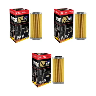 Paquete de 3 filtros de aceite RP para BMW G 450 X 2008-2010 Foto 1 de 2