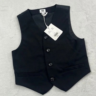 Colete preto Janie & Jack 5T ocasião especial 100% lã novo com etiquetas - Imagem 1 de 4