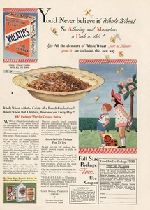 1930 Wheaties Cereal: Never Believe It Whole Wheat Vintage Print Ad - Picture 1 of 1