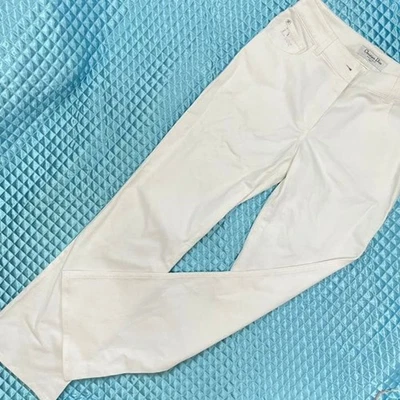CALÇA JEANS BRANCA CHRISTIAN DIOR USADA [LINDO ESTADO] BOA - Imagem 1 de 4