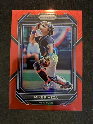 2023 Panini Prizm Mike Piazza #91 Red 033/199 - Please Read - Image 1 of 2