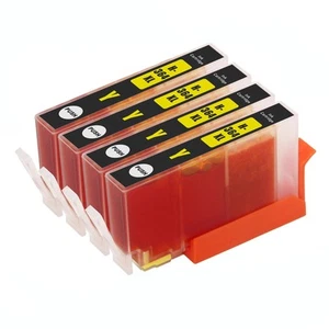 4 Jaune Cartouches d'encre d'imprimante remplacer HP 364Y non-OEM/Compatible - Photo 1/6
