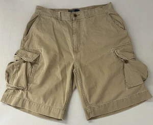 Vintage Polo Ralph Lauren Cargoshorts Herren 34 khaki Chino 90er Freizeit 10" Schrittlänge - Bild 1 von 10