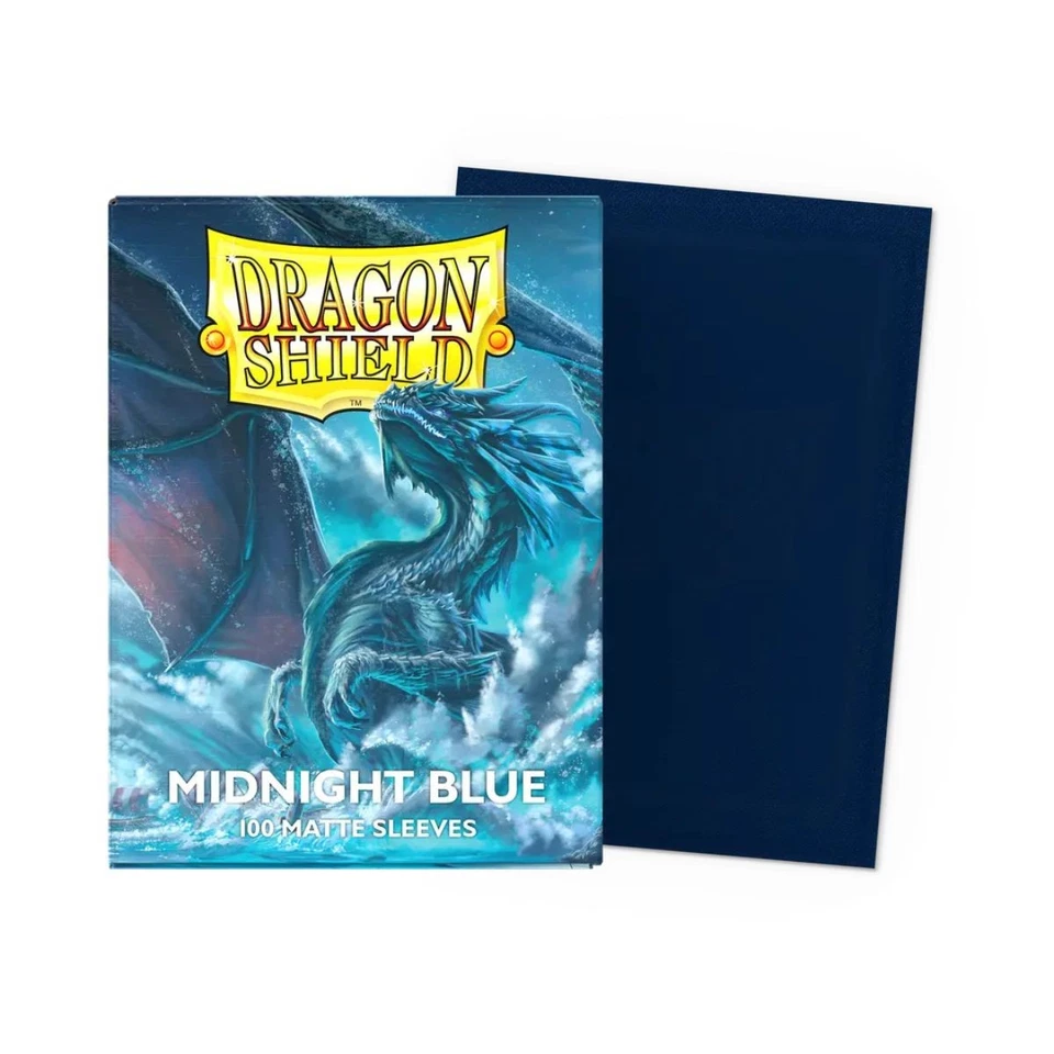 Dragon Shield Standard Size Matte Sleeves (100) Midnight Blue - Bild 1 von 1