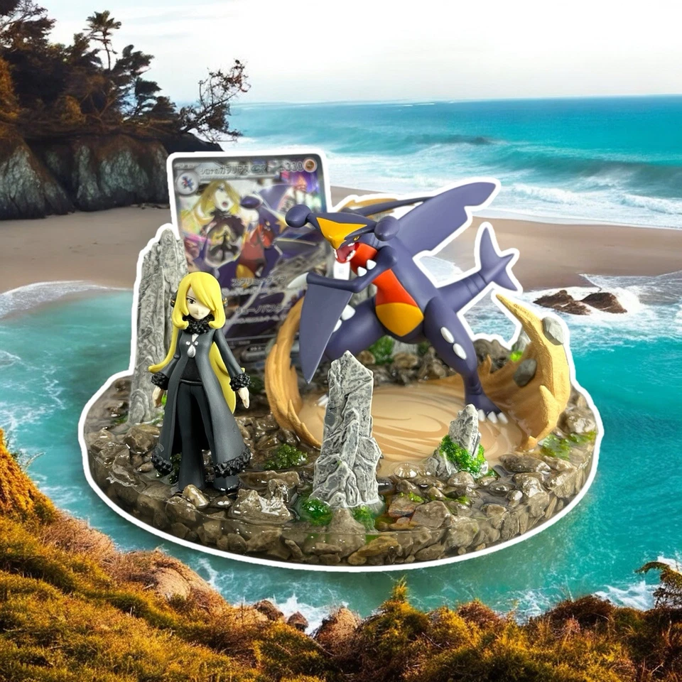 Cynthia Garchomp ex  TCG Trainer Series Collector Card Holder Display Stand SV - Image 1 of 1