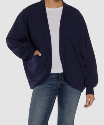 Three Dots Womens Blue Sean Cocoon Open-Front Cardigan Sweater Size S - Image 1 of 3