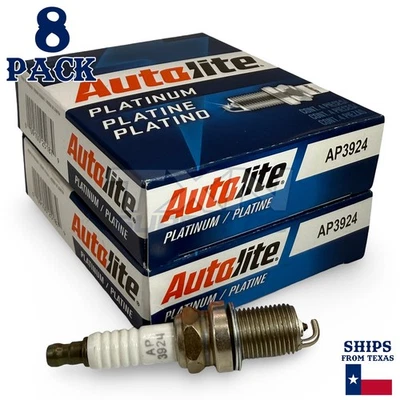 8 Pack Autolite AP3924 Platinum Spark Plugs ps - Image 1 of 3