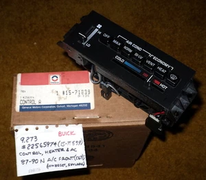 1987-90 Buick Skylark/Somerset AC/Heater Control Panel NOS 22565974 - Picture 1 of 1