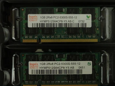 Hynix Note Book / Lap Top Memory (RAM) 2 X 1GB  - Image 1 of 2