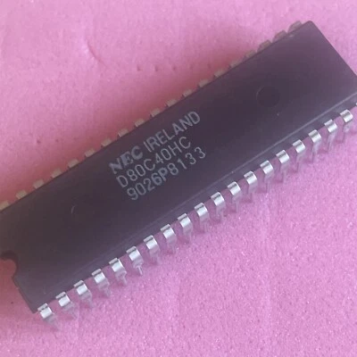 D80C40HC Microprocessor - PACKAGE: DIP40 MAKE: NEC IRELAND - Image 1 of 2