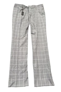 NEW John Varvatos Mens Street Slim Fit Wool Dress Pants Gray Size 38 NWT - Picture 1 of 3