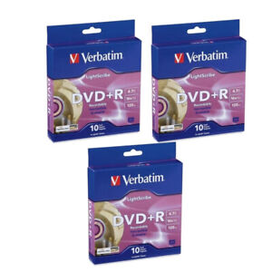 Verbatim LightScribe DVD+R Blank Media 30pk - Laser Etch Prints Direct to Disc