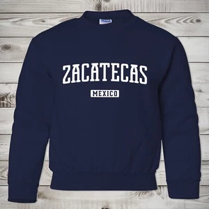 Zacatecas Sweatshirt for Kids | Zacatecas Mexico Youth Crewneck Sweatshirt - Picture 1 of 6